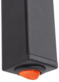 Elektrický sušiak na uteráky SILOUETTE 187W/230V 101,1 cm IP44 čierna pravá hran.