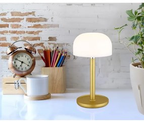 Globo 21016M - LED stolná lampa NORMAN LED/1,5W/3,7V 3000/4200/6000K mosadz