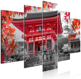 Artgeist Obraz - Kyoto, Japan (5 Parts) Wide Veľkosť: 200x100, Verzia: Premium Print