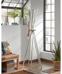 Biely vešiak Kave Home Benzara