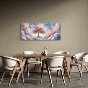 Obraz – Strom života v oblakoch (120x50 cm)