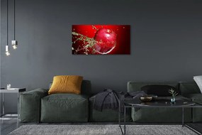 Obraz canvas jablko kvapky 140x70 cm
