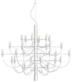 FLOS 2097/30 LED luster, číra, biela