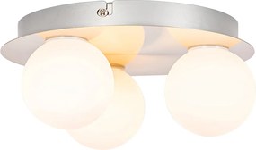 Moderné stropné svietidlo do kúpeľne oceľ 3-svetlo - Cederic