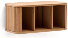 Závesná skrinka pod umývadlo v dekore jaseňa v prírodnej farbe 90x40 cm Mailen – Kave Home