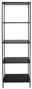 Čierna knižnica House Nordic Vita Shelf, 51 x 170 m