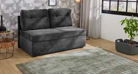 Rozkladacia pohovka Torben, šedá štrukturovaná látka