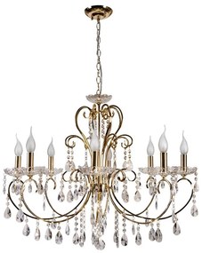 Luster na reťazi AURORA 8xE14/40W/230V