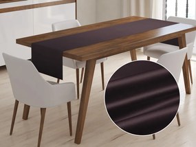 Biante Saténový behúň na stôl polyesterový Satén LUX-019 Čokoládovo hnedý 35x120 cm