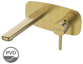 Laveo Pola, umývadlová batéria pod omietku, zlatá matná, LAV-BAP_G2PB