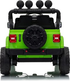 LEAN CARS Akumulátorové vozidlo Jeep Rubicon DK-JWR558 24 V, zelené