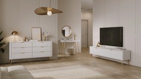 LAS Stolík pod TV Lante E - biela