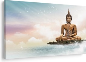 Obraz - Budha dozerajúci na zemi (90x60 cm)
