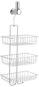 Nástenná závesná kúpeľňová trojposchodová polička Wenko Nivala