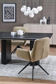 Rozkladací jedálenský stôl Bolero 160/250 cm dub prírodný/čierny
