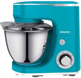 Sencor - Kuchynský robot s nerezovou miskou 1300W/230V tyrkysový