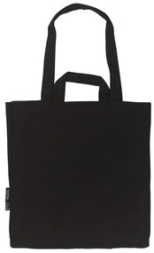 Neutral Nákupná taška so 4 uškami z organickej Fairtrade bavlny - Čierna