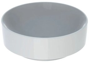 GEBERIT VariForm okrúhle umývadlo na dosku bez otvoru, bez prepadu, priemer 400 mm, biela, 500.768.01.2