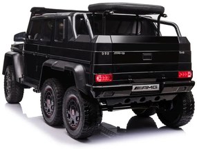 LEAN CARS ELEKTRICKÉ AUTÍČKO MERCEDES G63 6x6  - ČIERNE - MOTOR 6X45W - BATÉRIA - 12V 14AH  - 2024