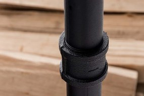 Stojan na drevo Forks 30x60x150, industriálny, čierny kov, drevo