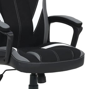 BONTEC Herné kreslo, hojdací mechanizmus, čierna látka, KA-Y326 GREY Farba: Čierna