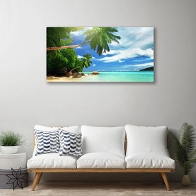 Obraz Canvas Palma pláž more krajina 140x70 cm