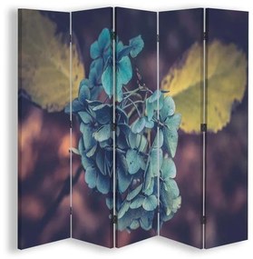 Gario Paraván Tyrkysový kvet v makro mierke Rozmery: 180 x 170 cm, Prevedenie: Klasický paraván