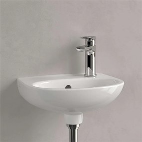 VILLEROY &amp; BOCH O.novo závesné umývadielko s otvorom vpravo, s prepadom, 360 x 275 mm, biela alpská, 43403R01