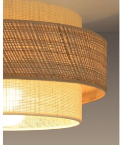 Luster BOHO na lane, priemer 40 cm, 1xE27/60W/230V, juta/krémová