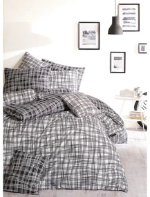 BedTex Bavlnené obliečky Straw čierna, 220 x 200cm, 2 ks 70 x 90 cm