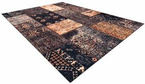 Koberec ANTIKA Ancient Chocolate patchwork hnedý / terakota