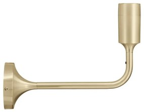 Kovové nástenné svietidlo bez tienidla v mosadznej farbe Santé – UMAGE