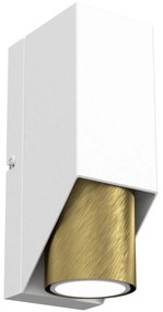 Nástenné svietidlo WALL 1xGU10/8W/230V biela/mosadz