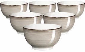 Mäser Súprava 6 misiek Bel Tempo 14 cm, taupe