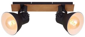 Briloner 2742-025 - Bodové svietidlo SPOTLIGHT 2xE27/40W/230V čierna/hnedá