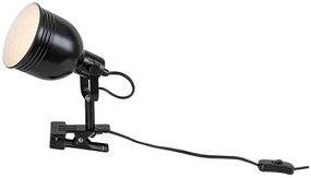 Rabalux Stolné svietidlo s klipom Flint 1x25W | E14 | IP20 - čierna