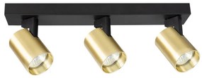 Bodové svietidlo VOLF 3xGU10/10W/230V zlatá/čierna