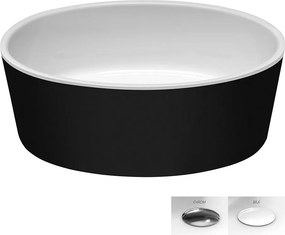 Besco Doskové umývadlo z liateho mramoru Uniqa BW UM D 46,5x32,5 cm, sifón Click-Clack BESCO-Typ výpuste: Click-Clack, biela, BESCO-Rozmery: 46,5x32,5