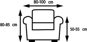 Komashop Návlek na kreslo TIMEA Farba: Natur