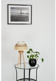 Brilagi - Stolná lampa CEDAR LUNETA 1xE27/15W/230V ratan/hnedá/krémová