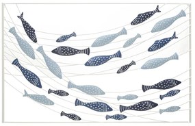 Kovová nástenná dekorácia 96,5x61 cm Pesci – Mauro Ferretti