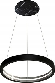 Závesná lampa Cassiopeia čierna Mramor 8,5W Led 70cm Stropná lampa Obývacia izba