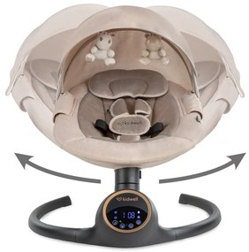 Elektrické hojdacie kreslo Kidwell REVE 2v1 pre bábätká s Bluetooth ovládaním