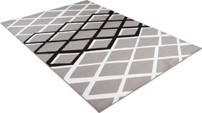 TA Koberec T237B ŠEDÁ LUXUSNÁ PP ESM Rozmer: 130x190 cm