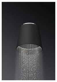 Alpi Fred - Hlavová sprcha Ø 218 mm s LED osvetlením, čierna matná FDP02CRNE