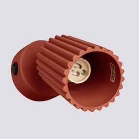 Sollux SL.1636 - Nástenné bodové svietidlo KARBON 1xGU10/10W/230V červená