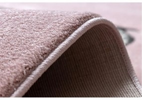 Detský kusový koberec Sloník ružový 180x270cm