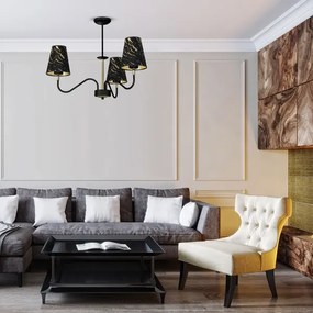 Luster na tyči HERMES 3xE27/60W/230V