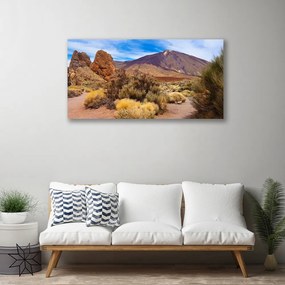 Obraz Canvas Hory rastliny skaly krajina 120x60 cm
