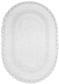 Kúpeľňový koberček CROCHET biely